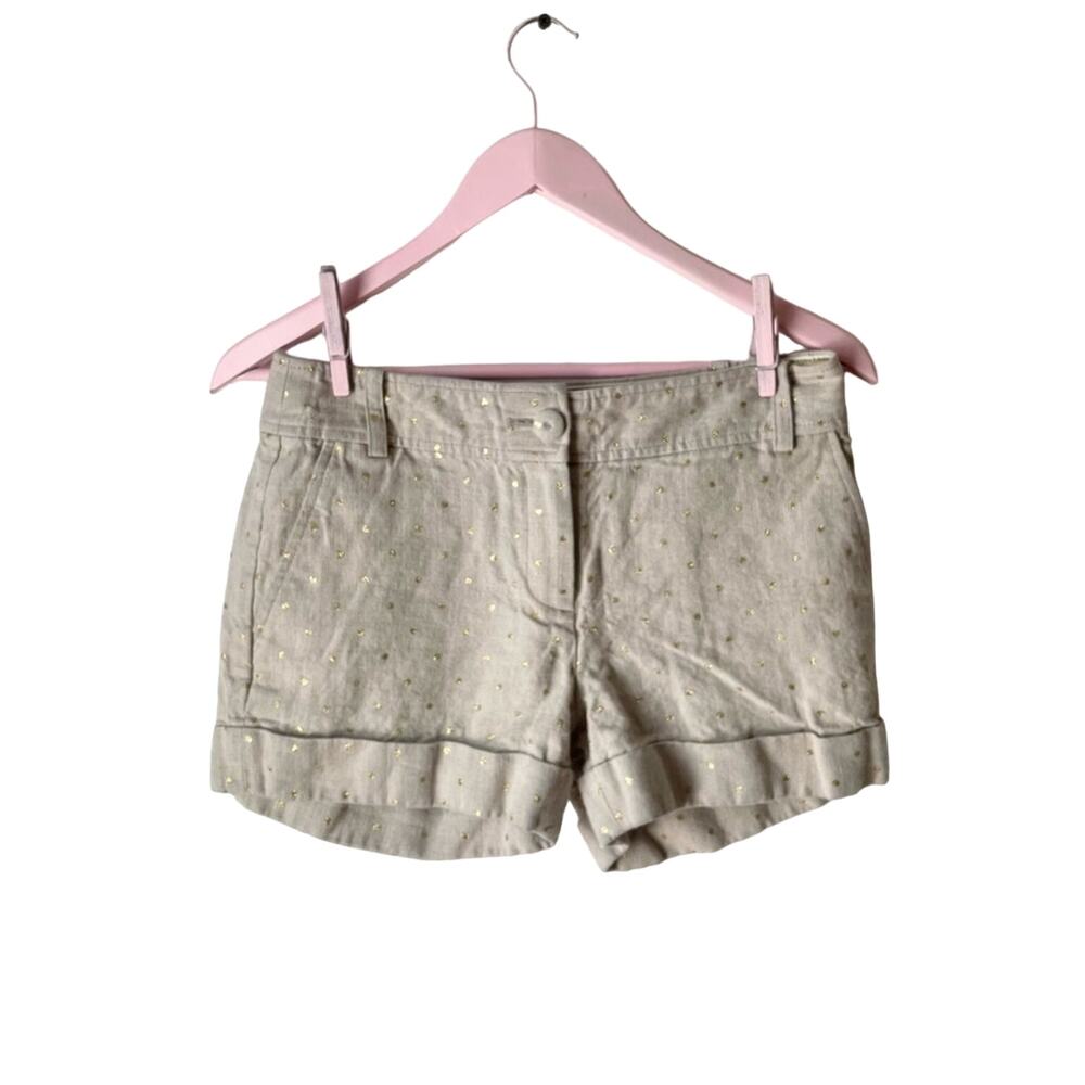 J. Crew City Fit Linen Shorts Size 2